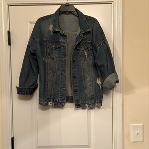 Distressed Denim Jacket